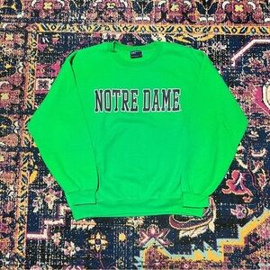 MV Sport Green Notre Dame Sweatshirt